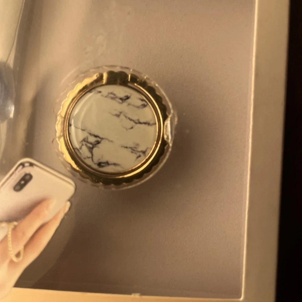 Nanette Lepore Universal Marble Ring Holder & Kickstand For Smartphones‎ New